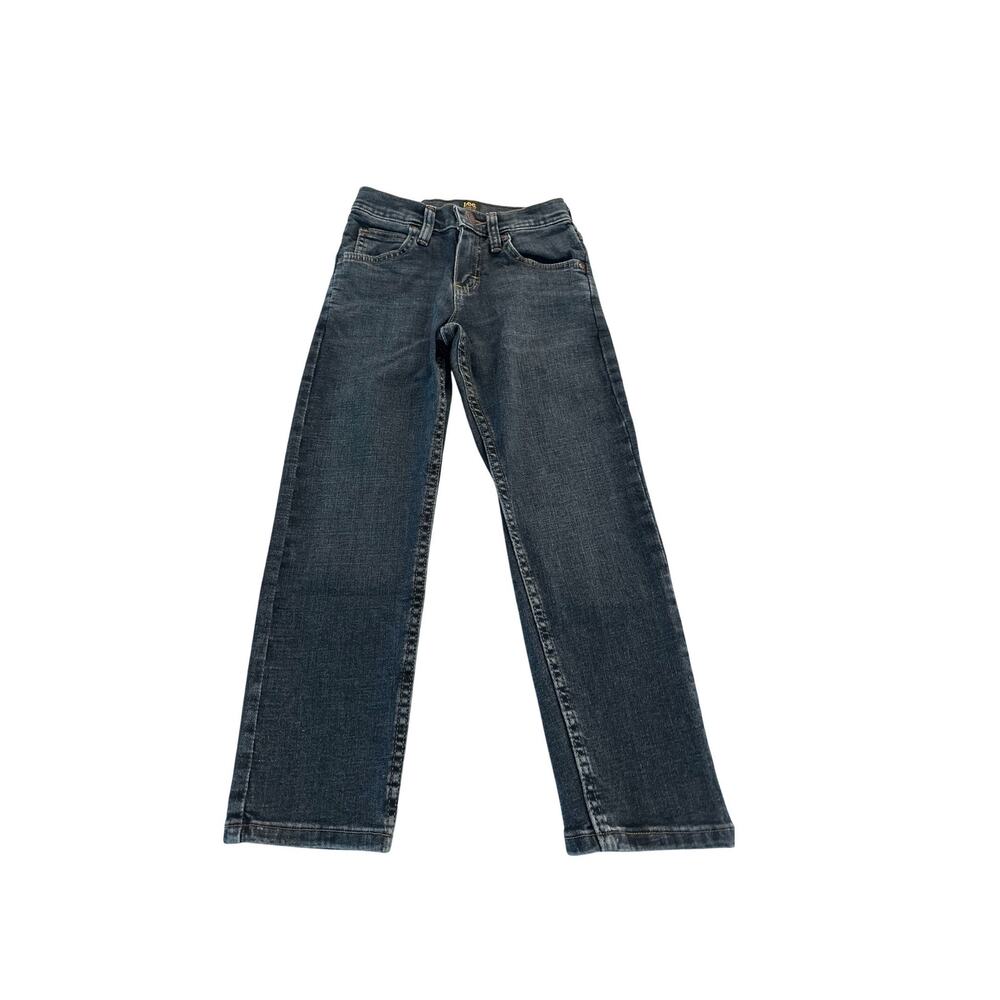Lee Jeans Relaxed Fit Adjustable Waist Denim Blue Jeans Size Youth 8